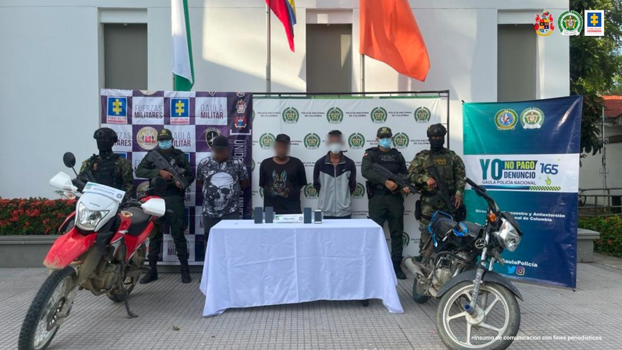 'Encanaron' a tres sujetos que estarían extorsionando en Turbo, Antioquia