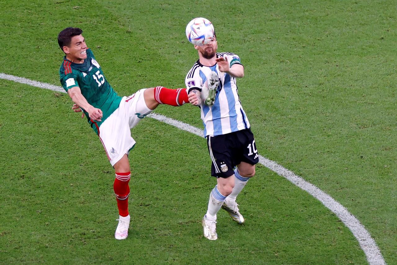 GALERIA DE FOTOS: Messi deshace el lío ante México 9 argentina mexico08 1