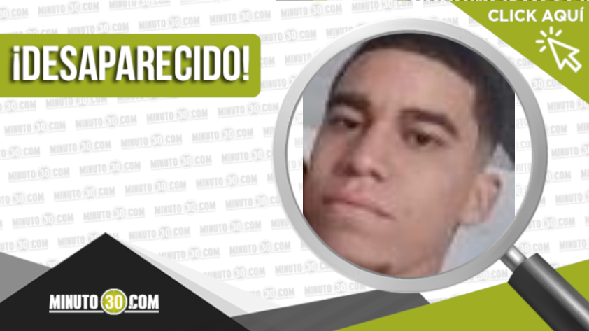 Jhoandry Yedra Barrientos de 21 años está desaparecido