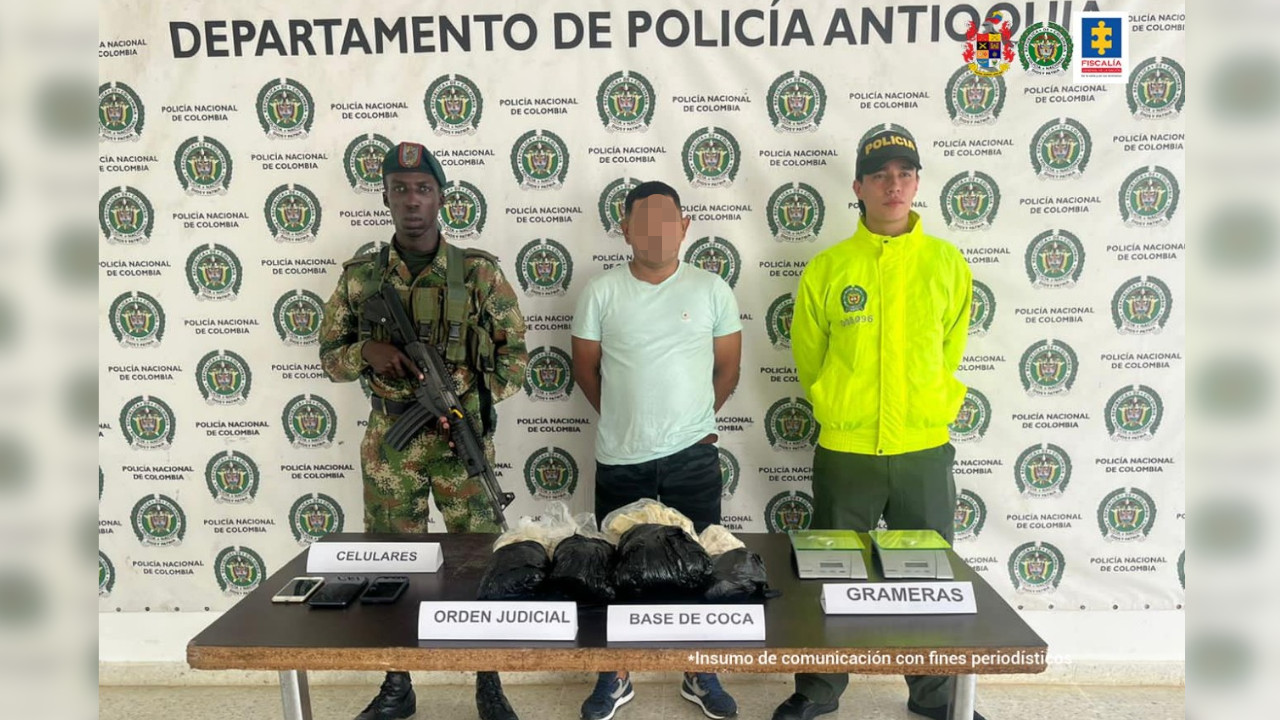 [Video] A la cárcel un sujeto señalado como presunto cabecilla de los 'gaitanistas' en el Bajo Cauca