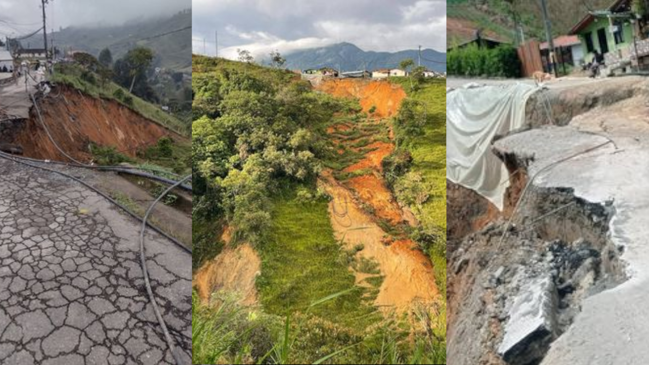 [VIDEO]: Situación crítica en la vereda El Patio en San Cristóbal, por falla geológica y deslizamientos