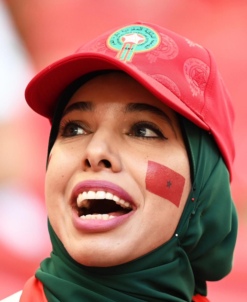 FOTOS: Las estampas que dejan los hinchas de Bélgica y Marruecos 2 marruecos belgica01