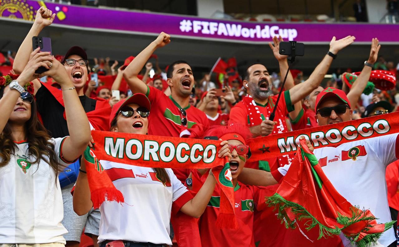 FOTOS: Las estampas que dejan los hinchas de Bélgica y Marruecos 6 marruecos belgica05