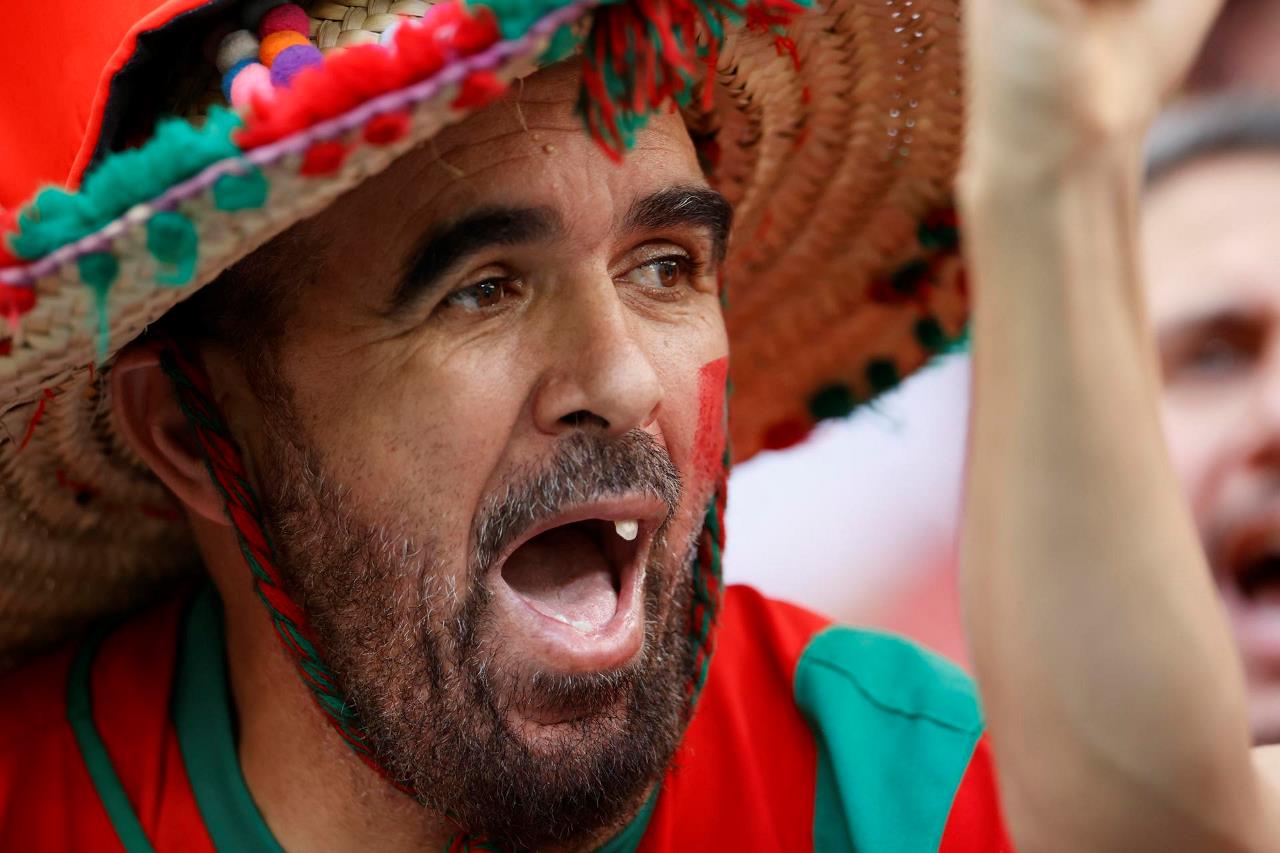 FOTOS: Las estampas que dejan los hinchas de Bélgica y Marruecos 7 marruecos belgica06