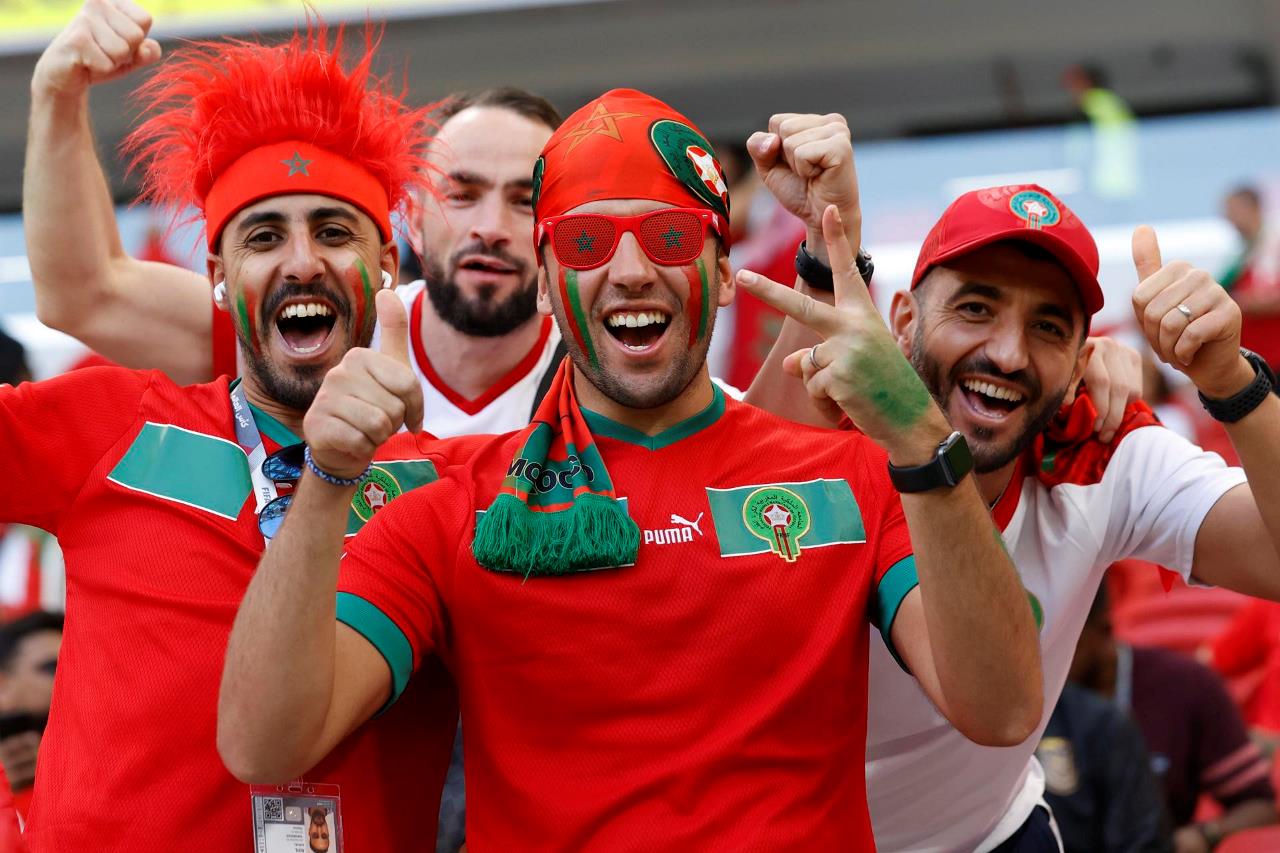 FOTOS: Las estampas que dejan los hinchas de Bélgica y Marruecos 12 marruecos belgica11