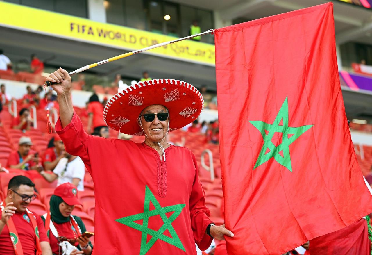 FOTOS: Las estampas que dejan los hinchas de Bélgica y Marruecos 15 marruecos belgica14