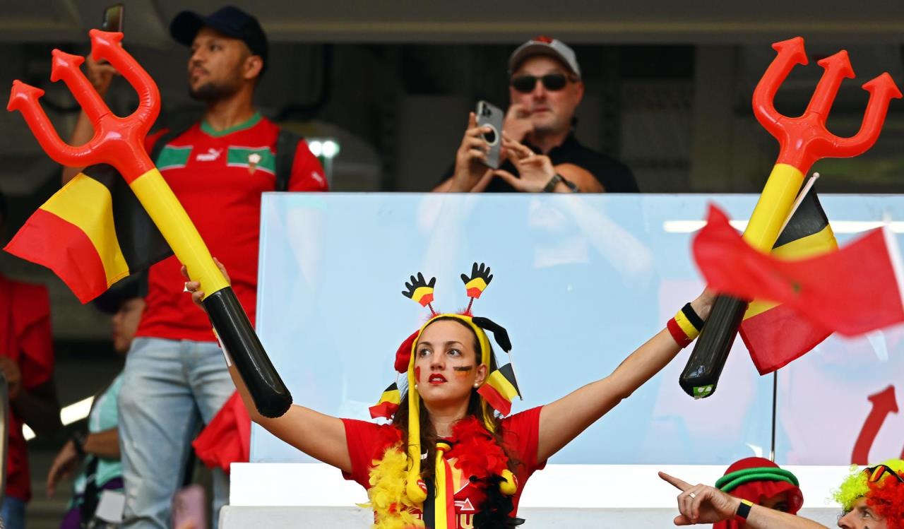 FOTOS: Las estampas que dejan los hinchas de Bélgica y Marruecos 16 marruecos belgica15