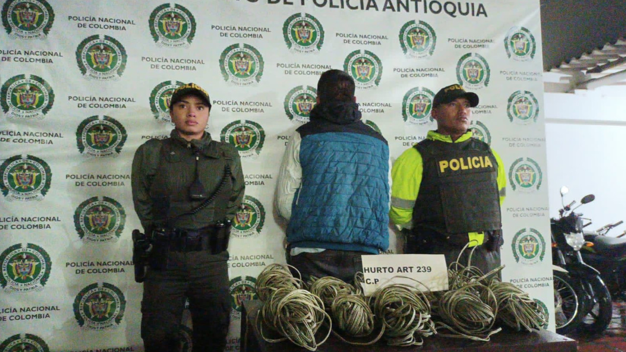 [Video] Con la ayuda de la comunidad, la Policía capturó a un presunto ladrón en El Carmen de Viboral