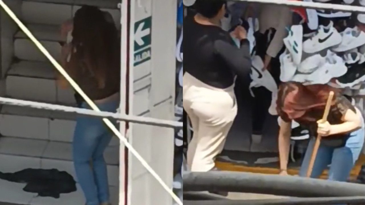La pillaron haciendo el “truco de la talla” con zapatos, para no perder el cliente