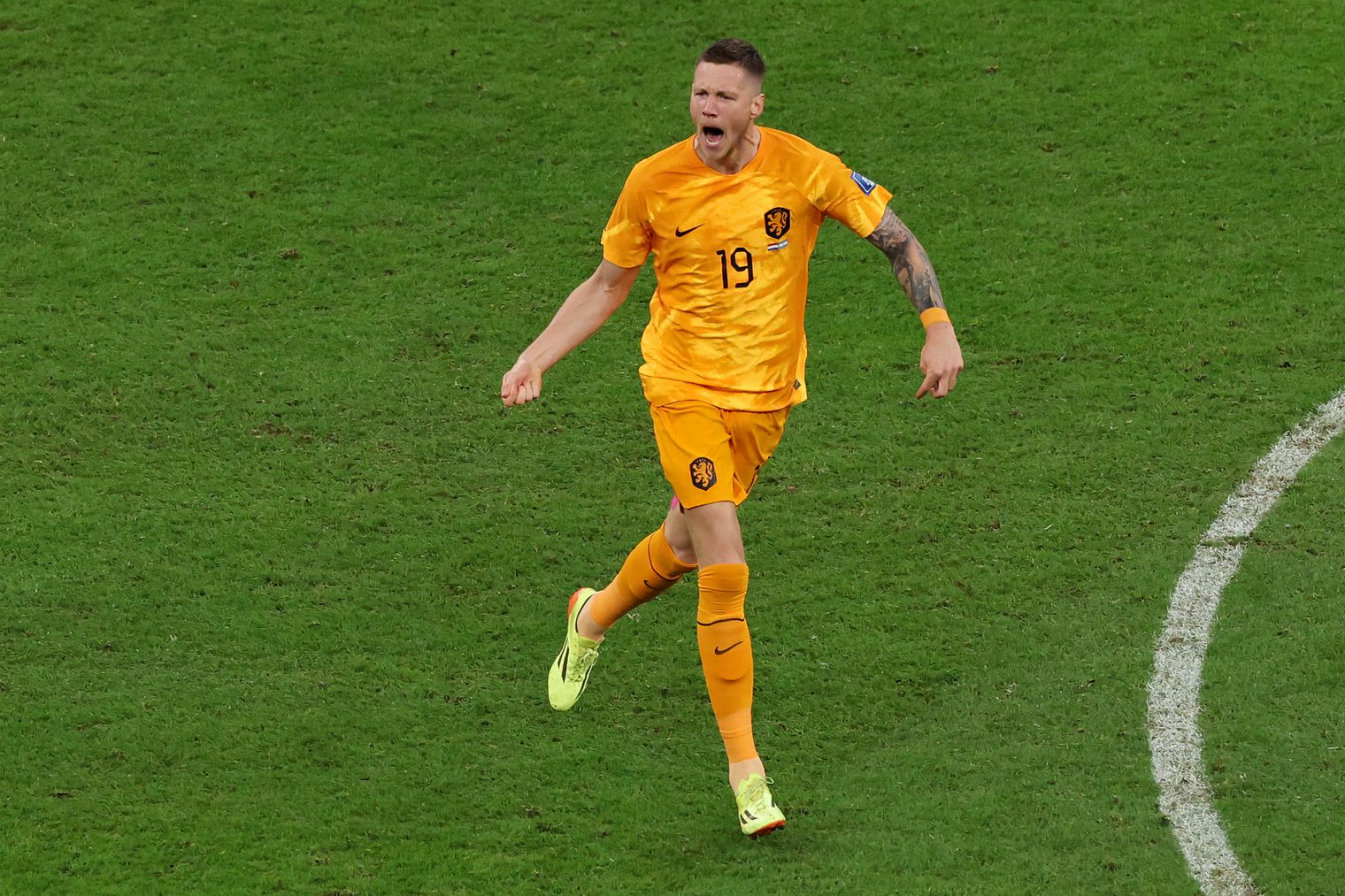 Wout Weghorst, autor de los dos goles que generaron el empate