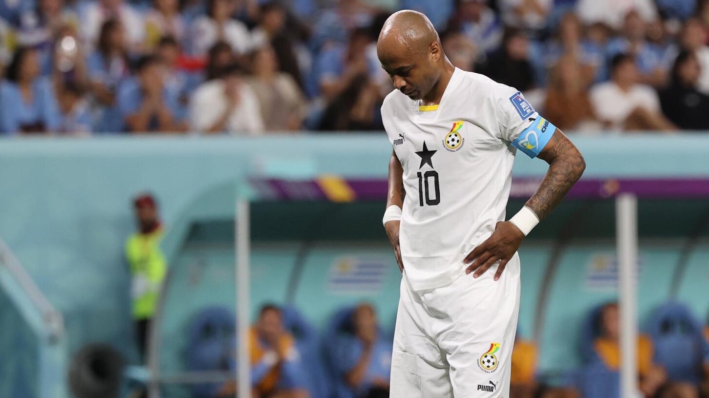 La desgracia de Ayew en Catar: pierde a su ahijado y su hija se desmaya