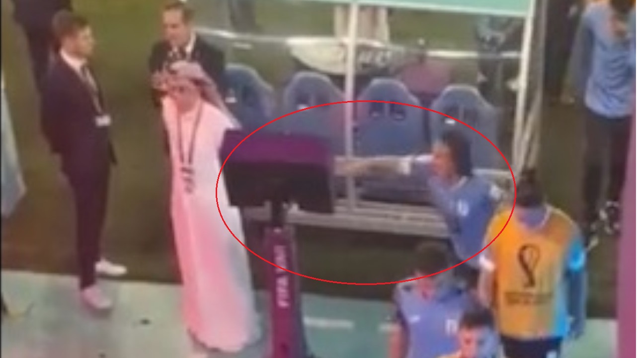 [VIDEO] Edinson Cavani reventó el VAR tras eliminación de Uruguay en Qatar 2022