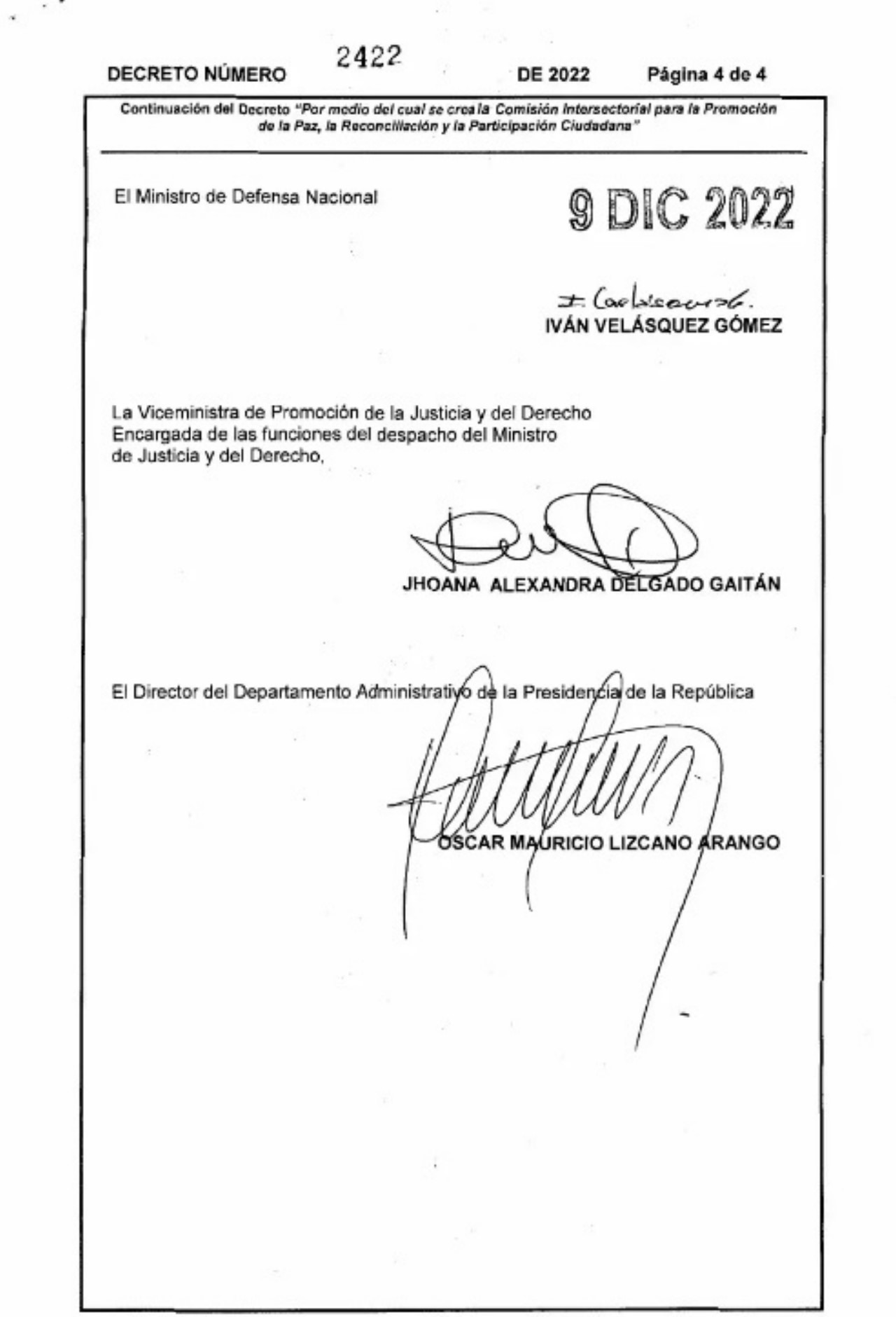 Colombia emite decreto para que los detenidos por las protestas sean gestores de paz 4 Colombia emite decreto para que los detenidos por las protestas sean gestores de paz2