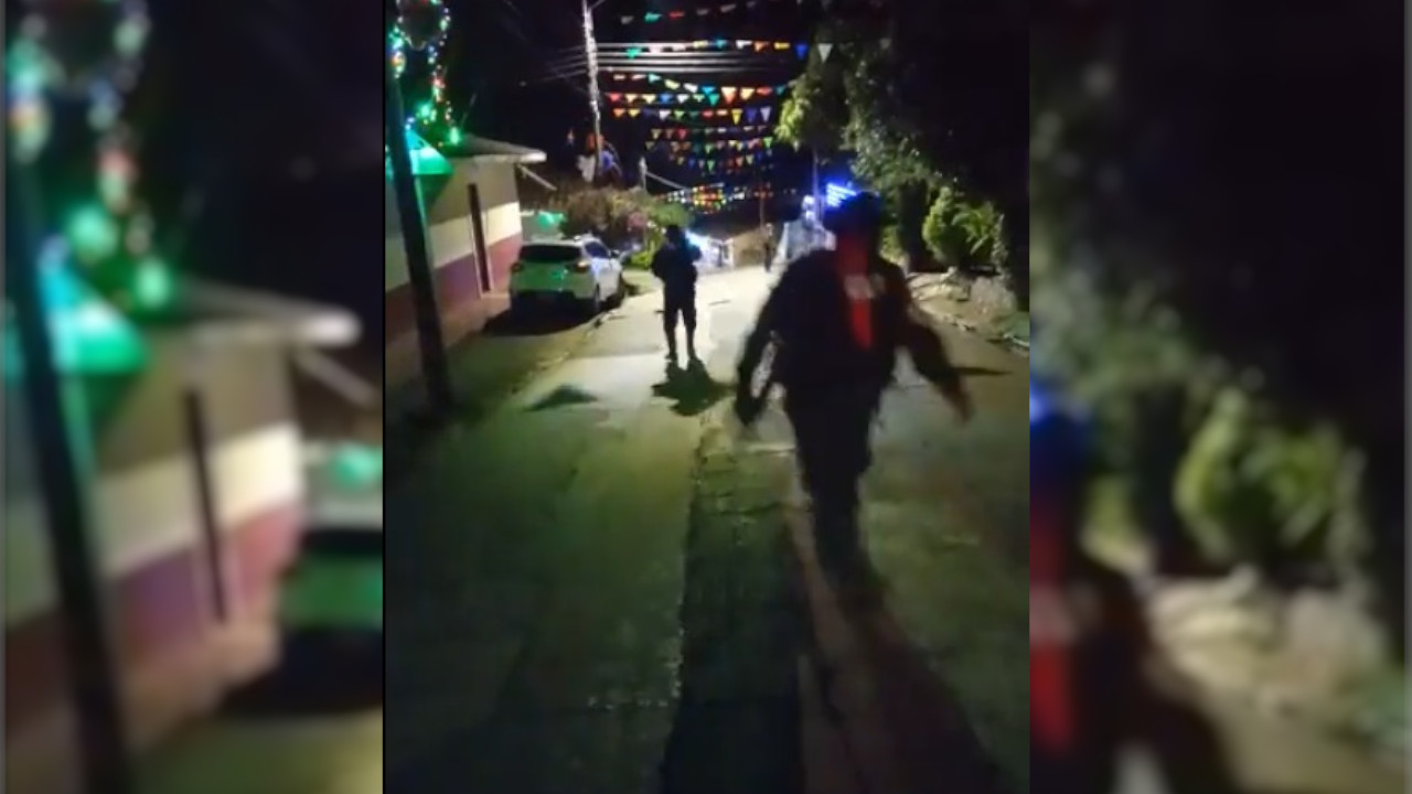 ELN patrulló las calles de Caldono (Cauca)