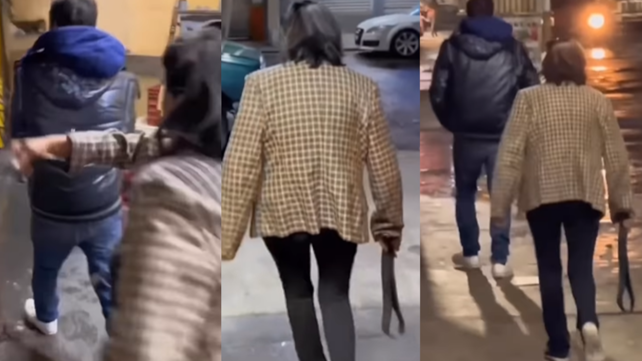 Mamá fue con correa en mano a sacar a su hijo de un bar