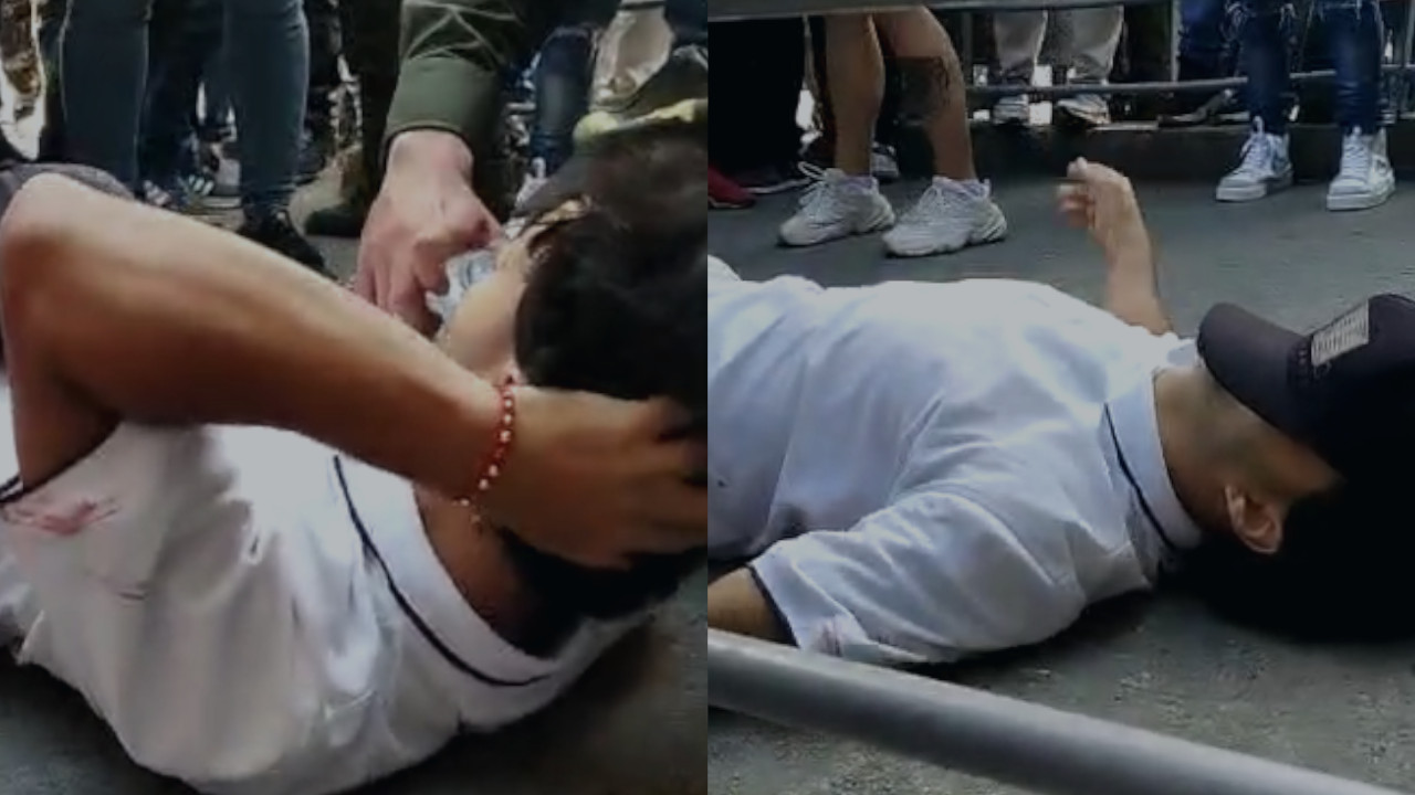 [VIDEO] Tiroteo en centro comercial de Bello dejó un Policía y un delincuente heridos