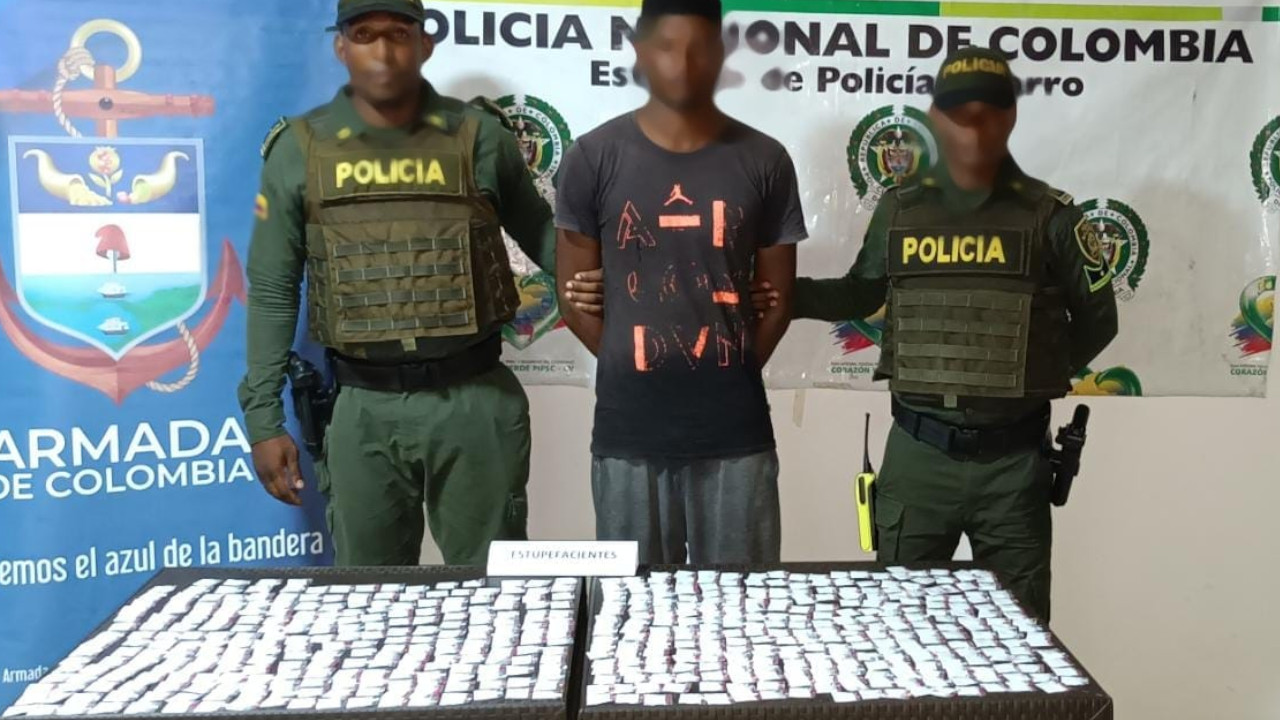 Cogieron a un joven muy “cargadito” de cocaína en playas del Chocó