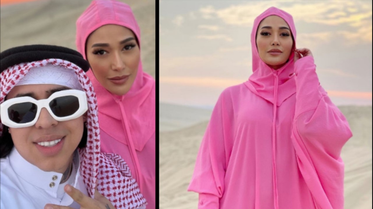 Farina disfrutando de Qatar con el exnovio de Lina Tejeiro, y Aída Merlano