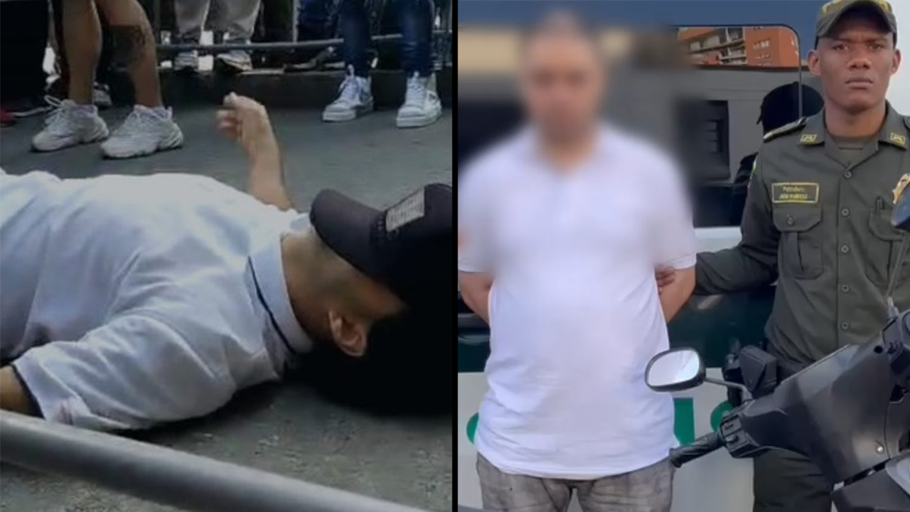 [VIDEO] La Policía dice que el tiroteo de ayer en Bello fue para capturar a unos presuntos ladrones de moto