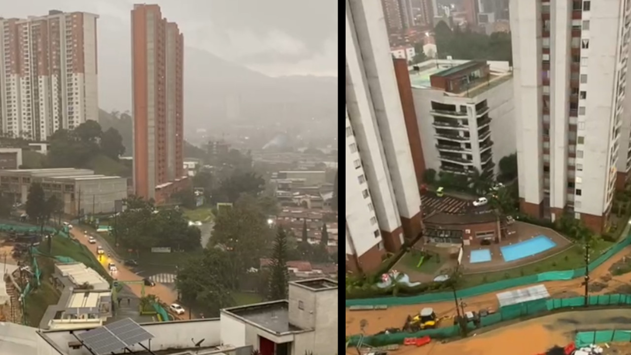 [VIDEO] Llueve durísimo para el sur,  en Sabaneta reportan inundaciones