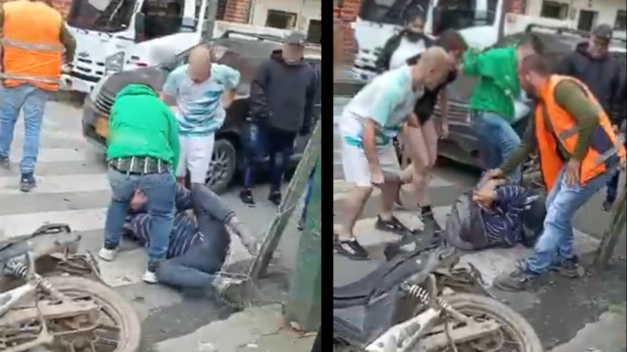 [VIDEO] Un hombre se accidentó y no lo ayudaron, al contrario lo golpearon salvajemente