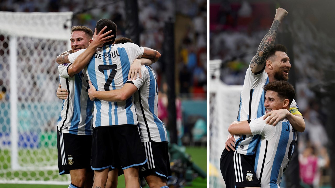 GALERIA DE FOTOS: 2-1. Messi alcanza los mil y Argentina los cuartos