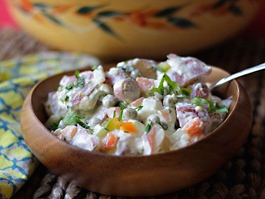 ¿No ha preparado nada?: Vea 5 recetas para cena navideña con las BBB 4 ensalada papa detalle pq