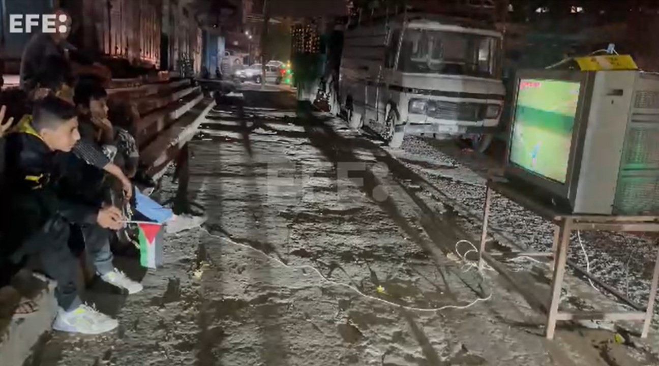 VIDEO: Ni en Gaza se pierden el Mundial