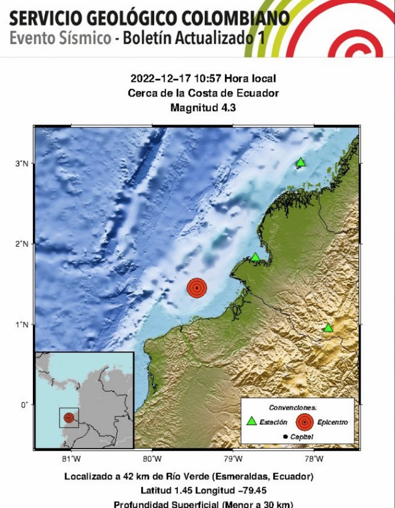 Fuerte sismo sacudió la frontera de Colombia con Ecuador 2 sismo temblor colombia 1