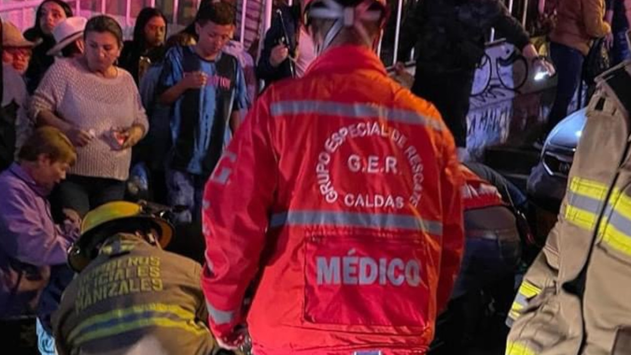 Dos heridos deja accidente de tránsito en La Palmas de Manizales 3 Dos heridos deja accidente de tránsito en La Palmas de Manizales