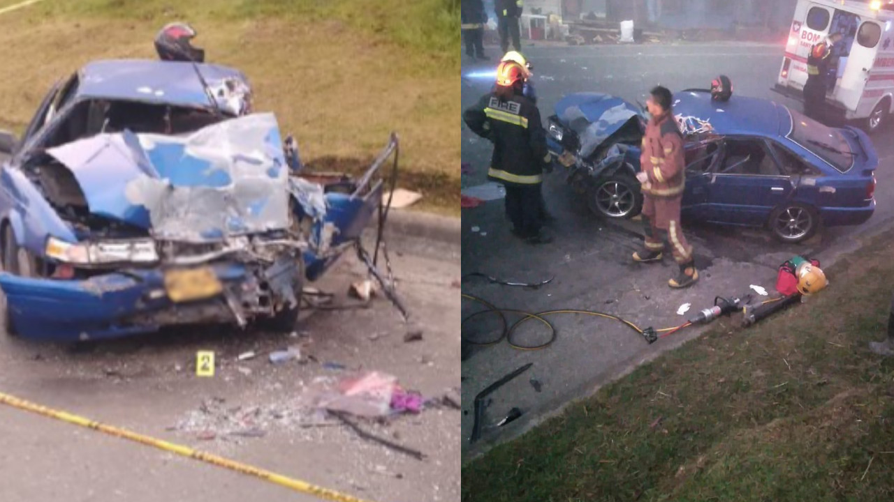 [VIDEO]Grave accidente en la vía a la costa Caribe deja un muerto y tres heridos