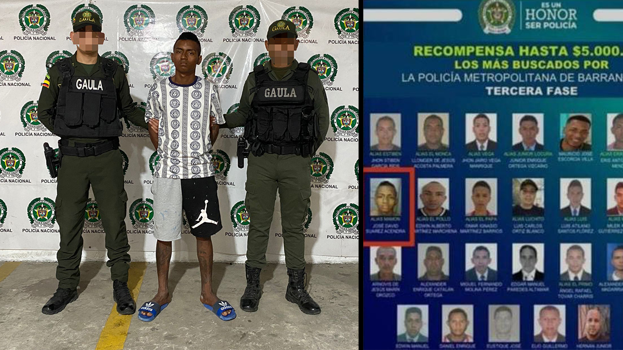 Capturan a uno de los más buscados en operativo masivo en Soledad (Atlántico)
