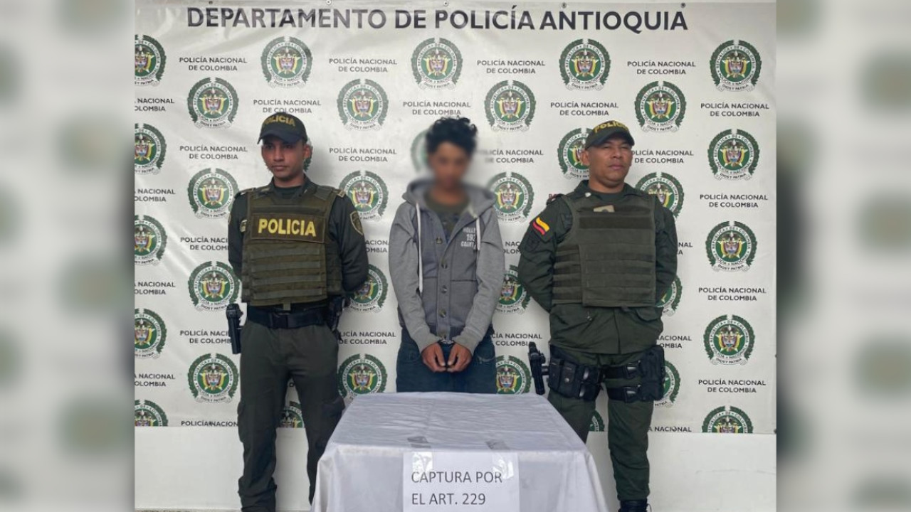 Capturaron en Yarumal a este 'pelado' que golpeó a la mamá