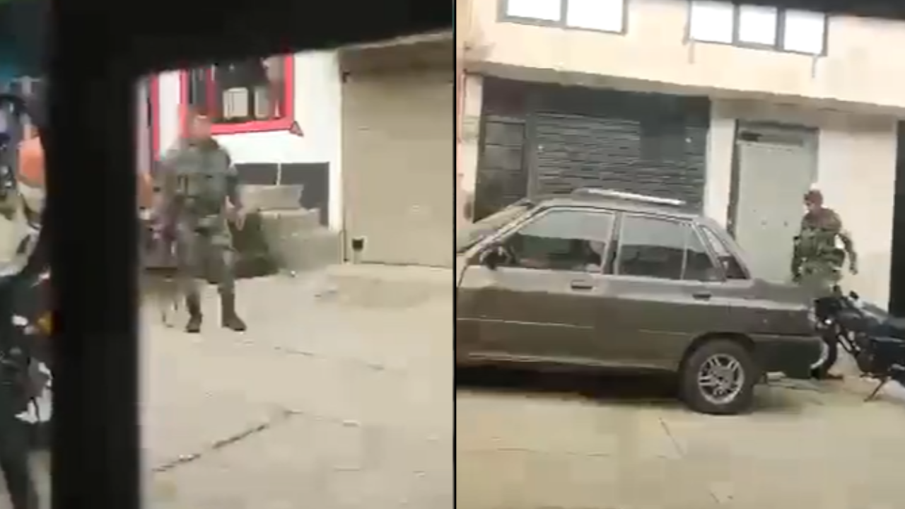 Grupo de guerrilleros patrulló por las calles de Balboa (Cauca)