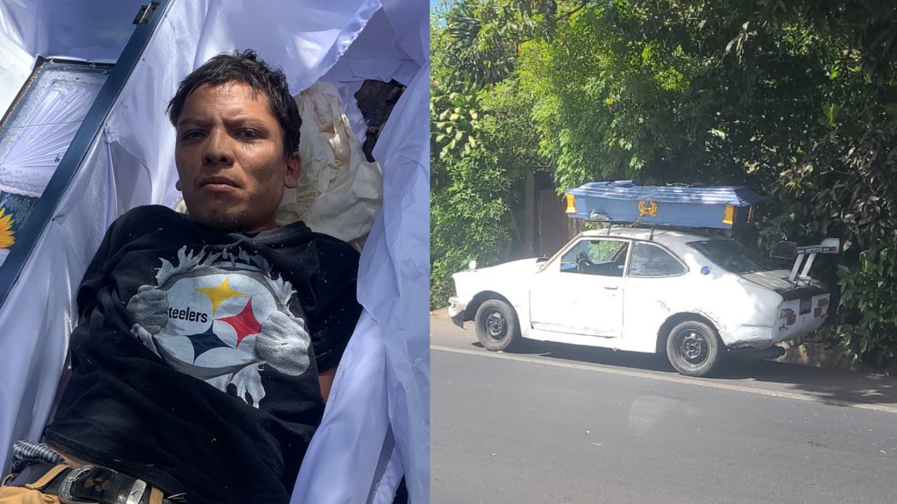 Pandillero se metió a un ataúd para huir de El Salvador a Guatemala