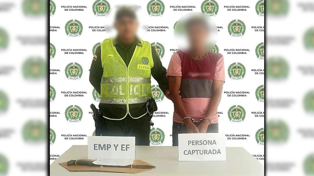 Por celos, agarró a machete a su compañera sentimental