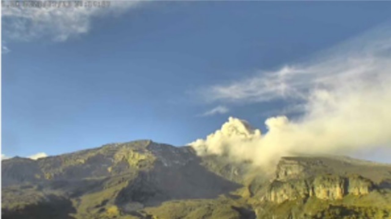 Volcán Nevado del Ruiz: reportan caída de ceniza en Manizales