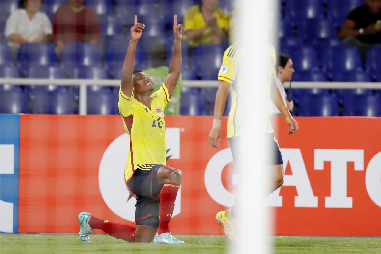 FOTOS: Un doblete de Cortés revive a Colombia y hunde a Perú en el Sudamericano Sub'20 de fútbol 3 colombia peru sub201