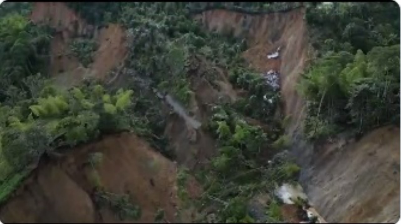 familias afectadas por derrumbe en Cauca