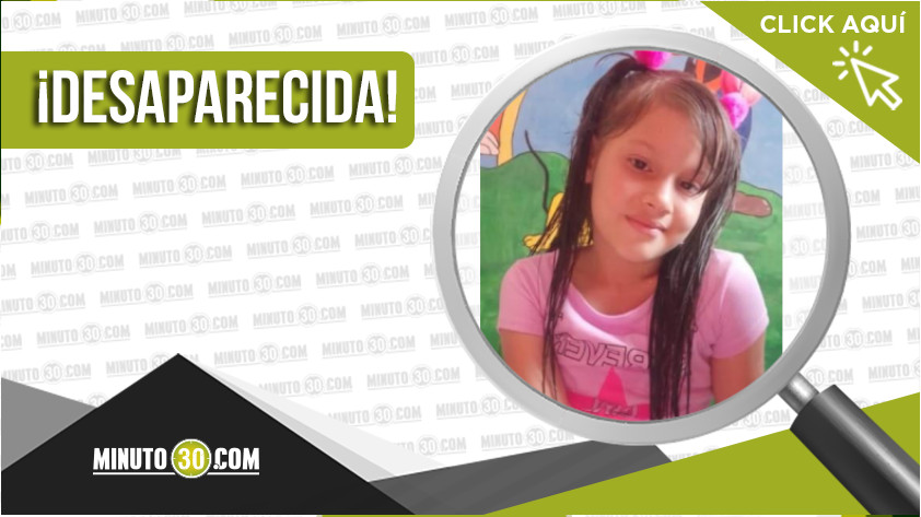 Kimberlin Jiménez de 8 años, se encuentra desaparecida