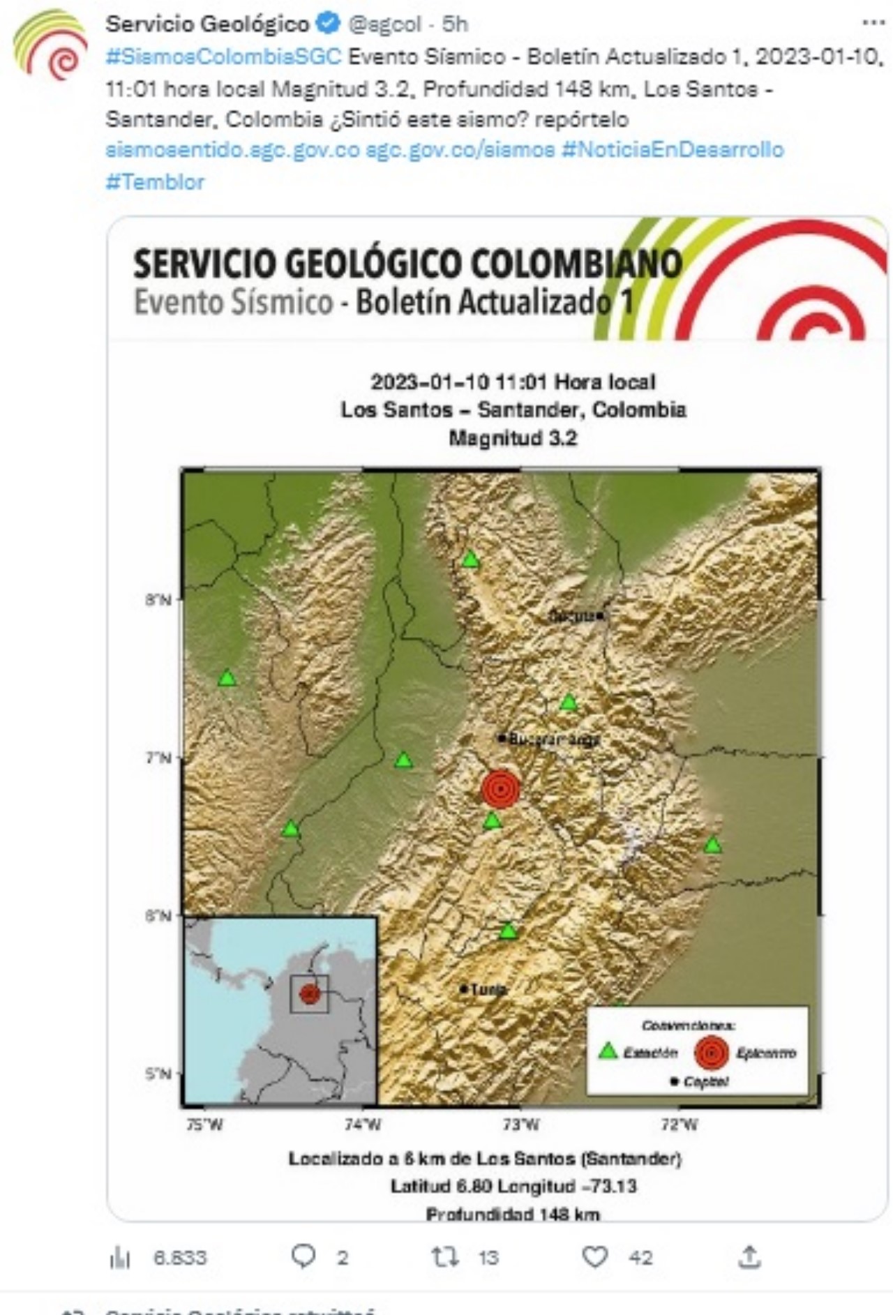 Martes movidito, tres sismos en la tarde de este 10 de enero 3 sismo temblor martes 10 de enero 1