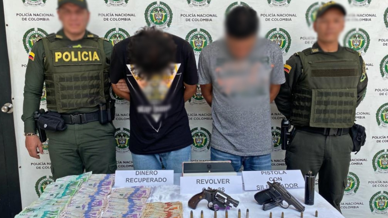 Dos ladrones fueron capturados con $ 30 millones de pesos en Cisneros, Antioquia