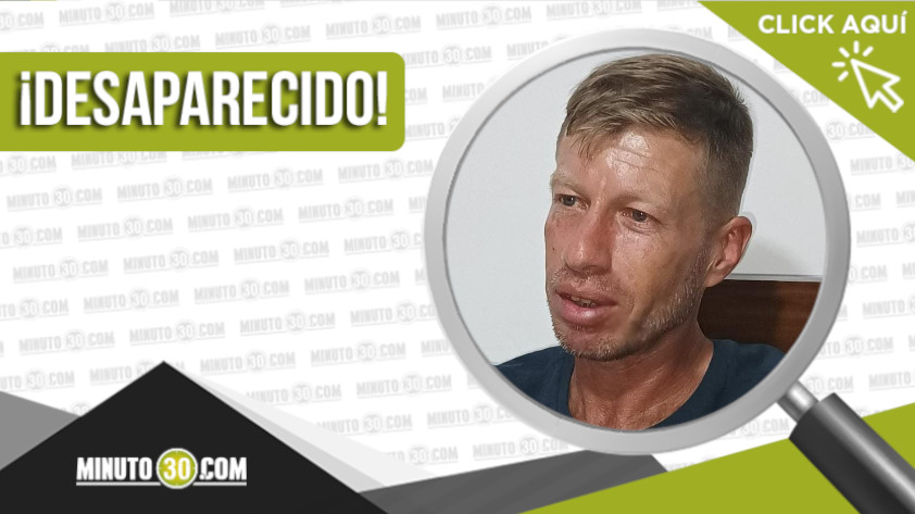 Óscar Julián Restrepo está desaparecido