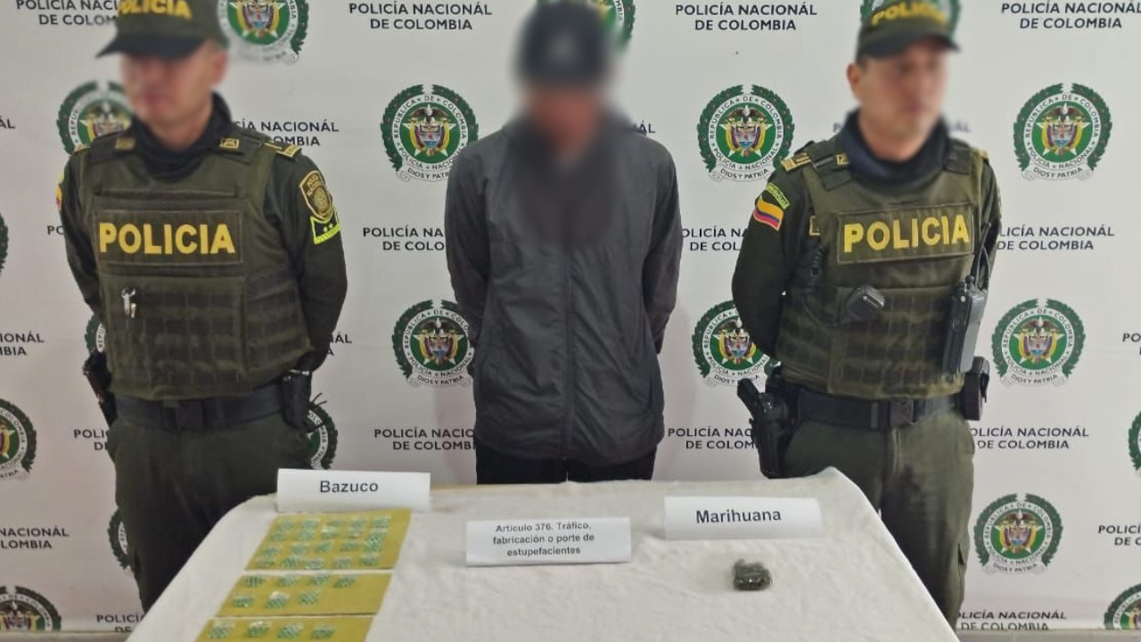 Joven es capturado con 170 gramos de estupefacientes en Urrao