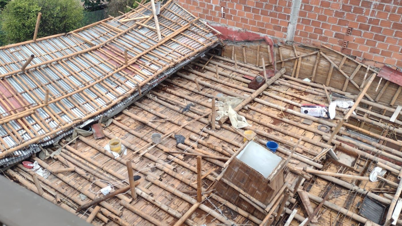 Lluvias afectaron tres viviendas en el Bajo Tablazo de Manizales