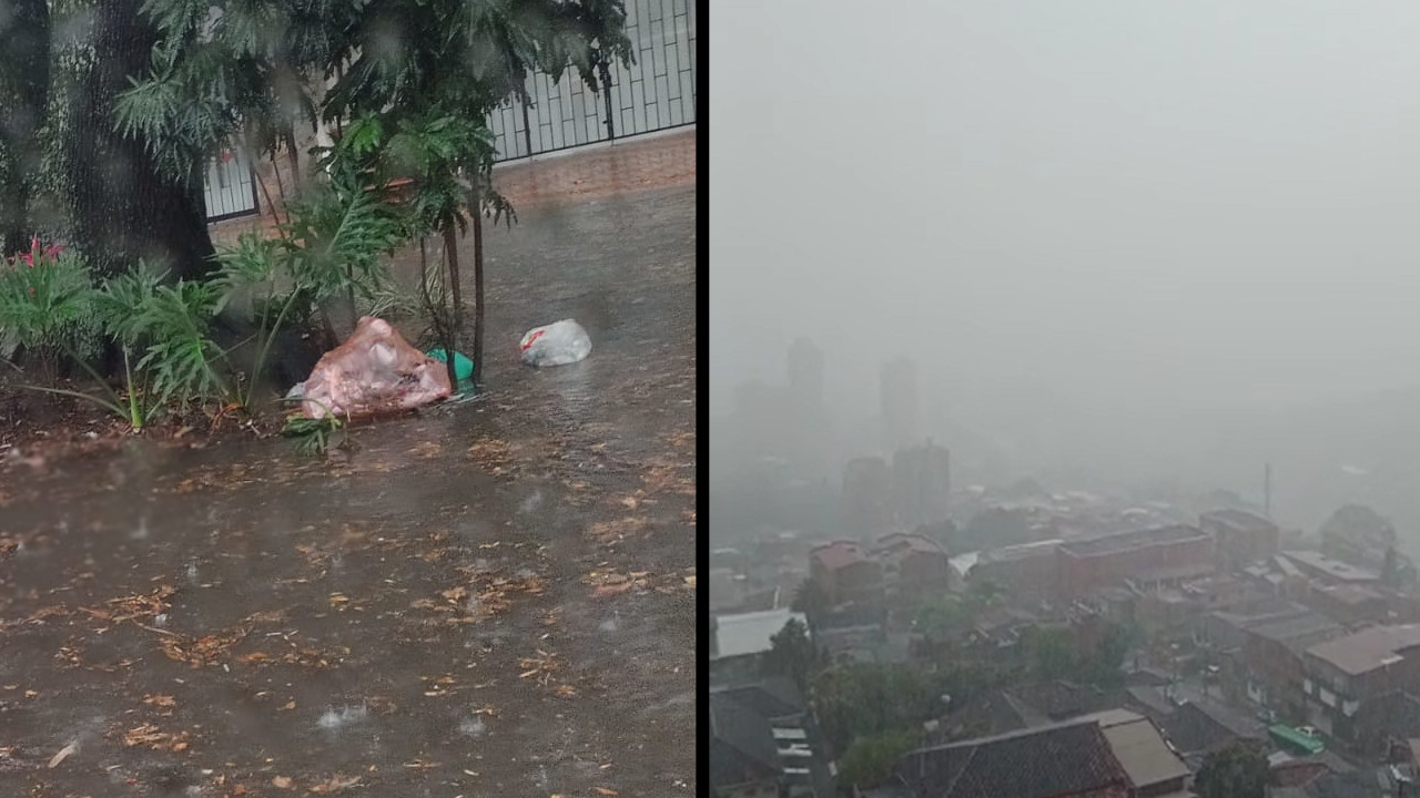 [VIDEO] Fuerte aguacero generó inundaciones en Robledo