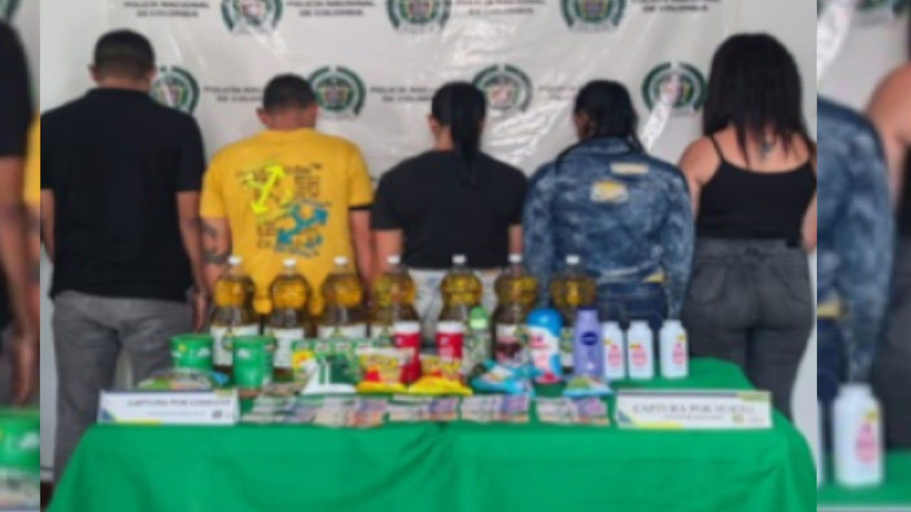 Cayó banda de ladrones que tenía azotados los supermercados en Supía