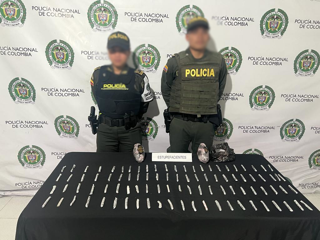 Dos sujetos capturados por la Policía de Antioquia, uno por hurto y otro por tráfico de estupefacientes