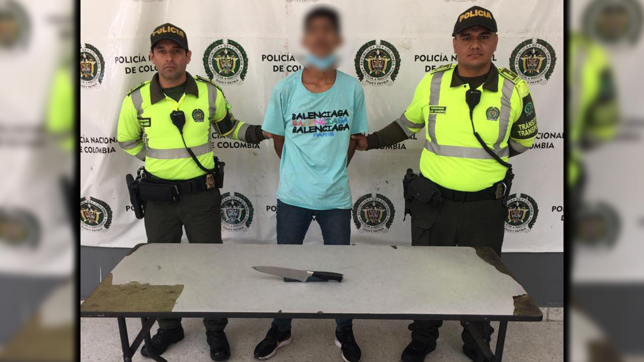 Capturado cuando intentaba matar a la ex le alcanzó a dar una puñalada