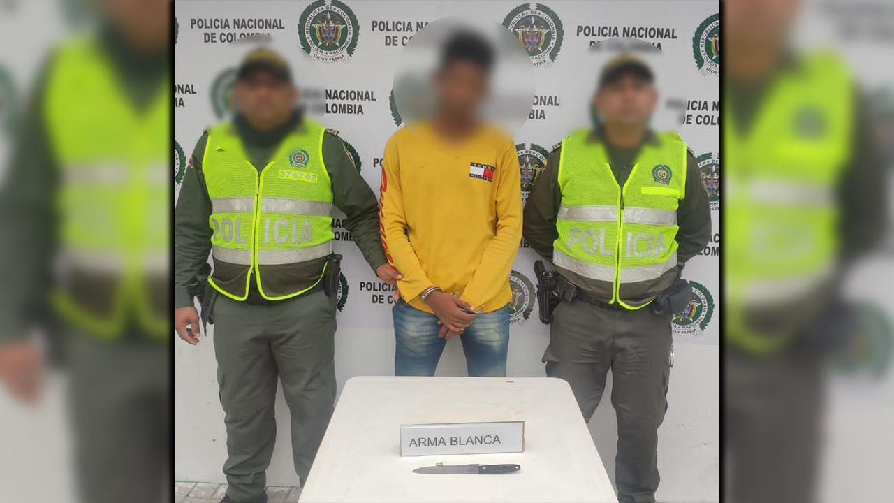 Capturado por apuñalar a una mujer en una pelea